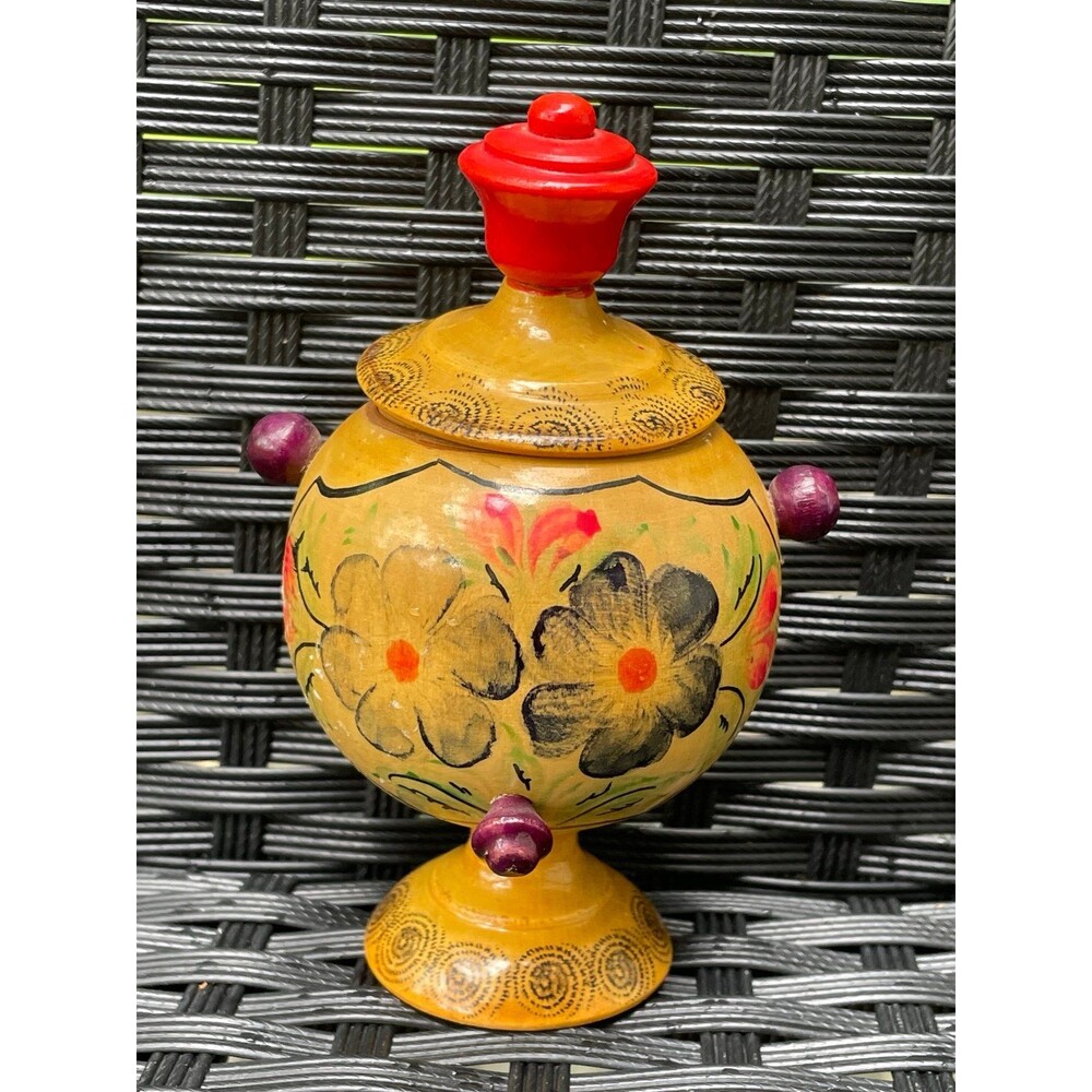 Japanese Wooden Mini Tea Pot, 1971